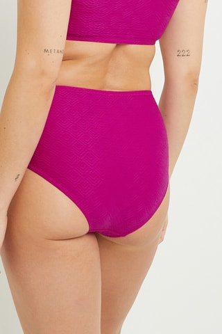 Bas de maillot taille haute Murmure - Fuchsia
