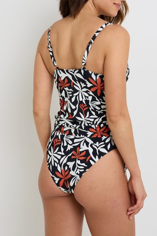 Top de bain coques Nacle - Noir et blanc