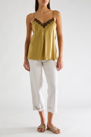 Caraco en soie Tilda - Bronze
