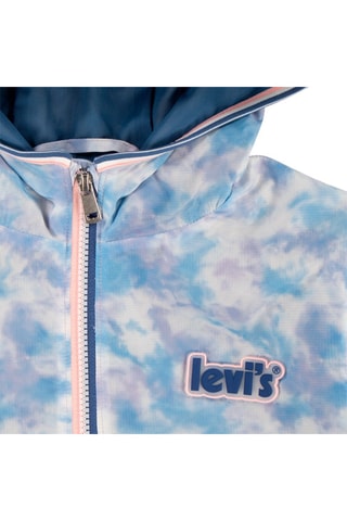 Giacca a vento tie and dye - Bianco e blu
