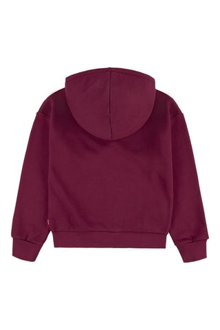 Felpa con cappuccio in cotone bio - Rosso
