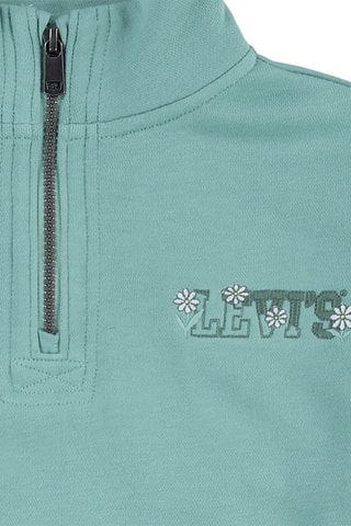 Felpa con cerniera in cotone bio - Verde