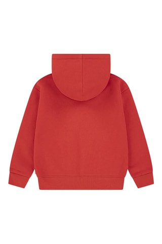 Felpa con cappuccio - Bianco e rosso