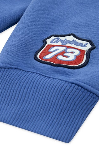 Felpa con cappuccio - Cobalto - Blu