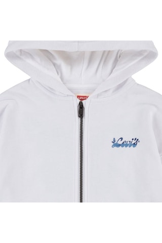 Felpa con cerniera - Bianco