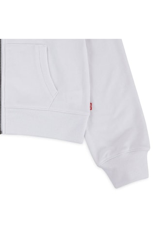 Felpa con cerniera - Bianco