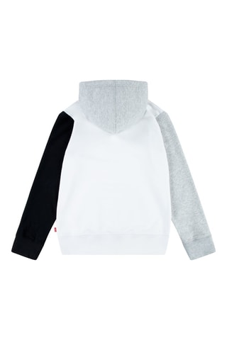 Felpa con cappuccio - Bianco, nero, rosso e grigio