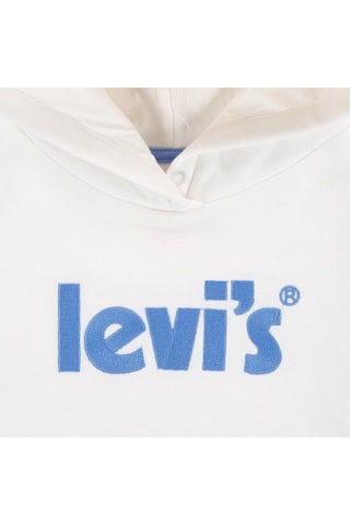 Felpa con cappuccio - Bianco e blu