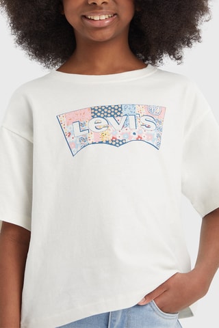 T-shirt - Bianco, blu e rosa