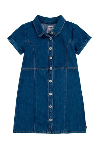 Abito in jeans - Blu - Bianco, rosso e blu
