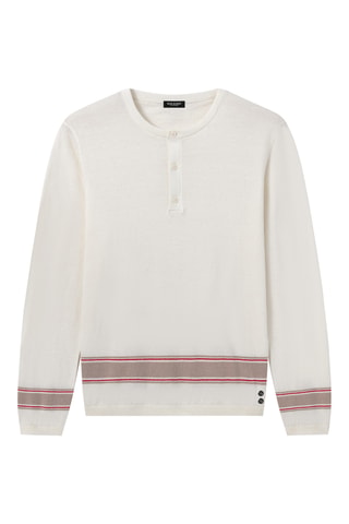 Sweat en lin - Blanc