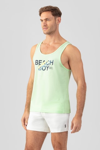 Camiseta de tirantes de algodón orgánico SS25 - Verde