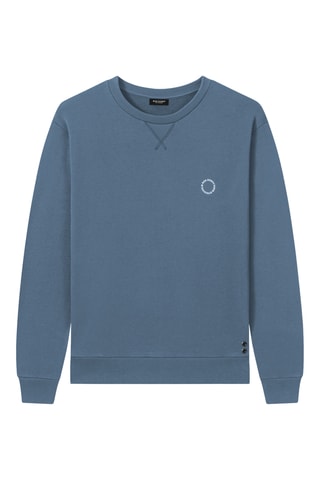 Sweat en coton biologique - Bleu