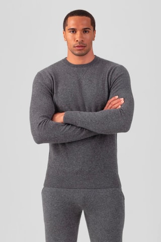 Pull en cachemire Carry Over - Gris foncé