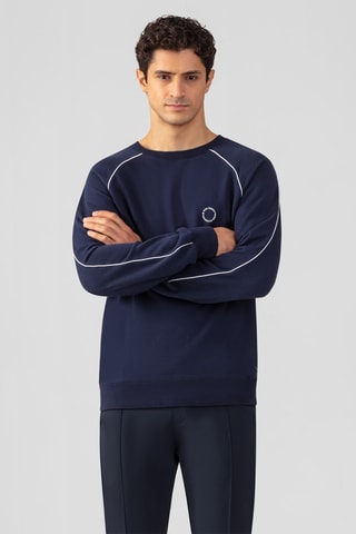 Sweat en coton biologique - Bleu marine