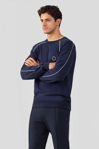 Sweat en coton biologique - Bleu marine