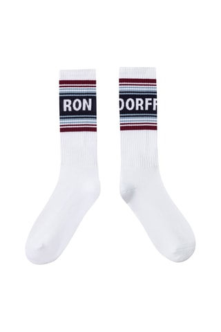 Chaussettes Collab - Bleu marine et blanc