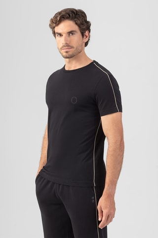 Camiseta de algodón orgánico AW24 - Negro