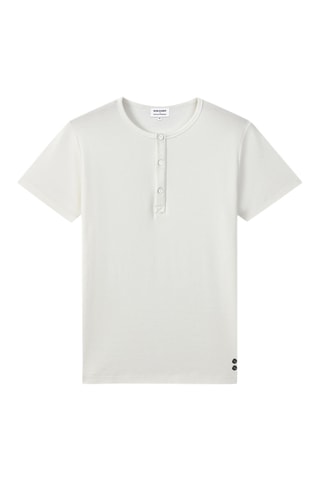 Camiseta de algodón orgánico Collab - Blanco