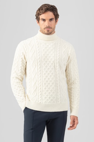 Pull en laine et cachemire - Blanc