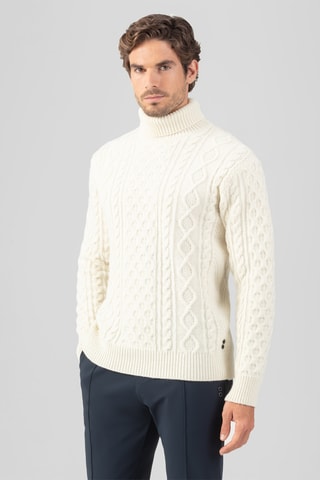 Pull en laine et cachemire - Blanc