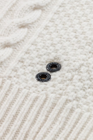 Pull en laine et cachemire - Blanc
