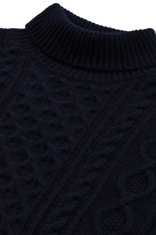 Pull en laine et cachemire - Bleu marine