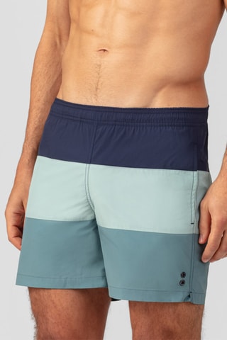 Short de baño SS25 - Azul y verde
