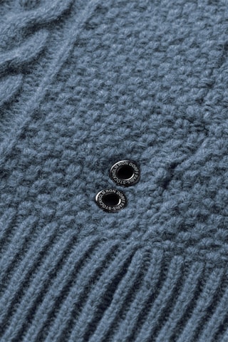 Pull en laine et cachemire - Bleu