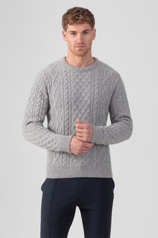 Pull en laine et cachemire - Gris