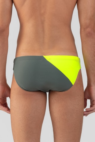Bañador estilo slip SS25 - Amarillo y verde