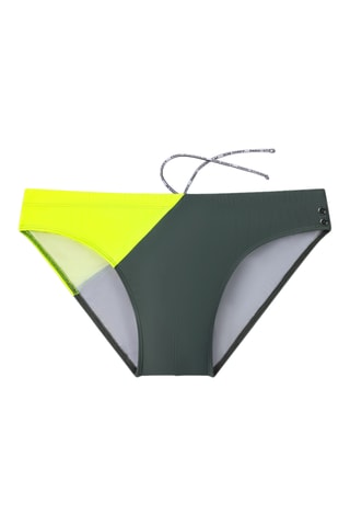 Bañador estilo slip SS25 - Amarillo y verde