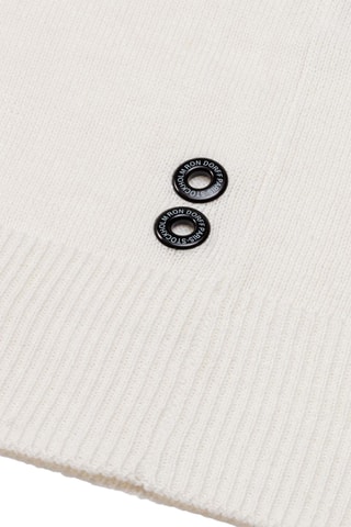 Polo de seda SS25 - Blanco y gris