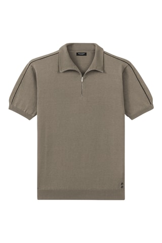 Polo de seda AW24 - Beige