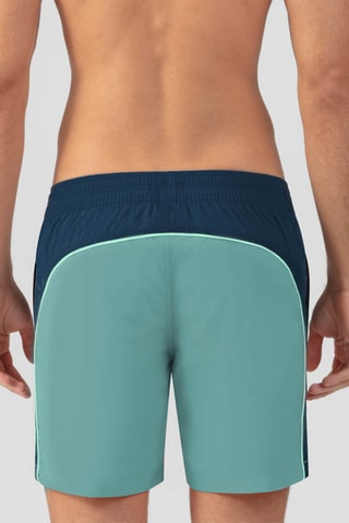 Short de baño SS25 - Azul oscuro y verde