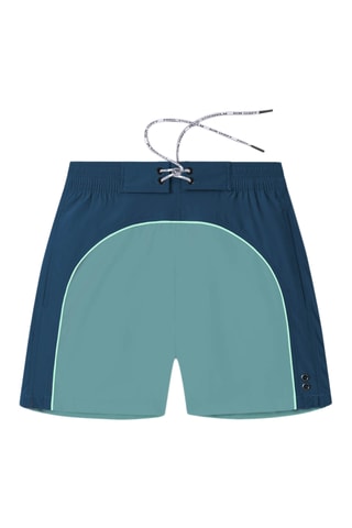 Short de baño SS25 - Azul oscuro y verde