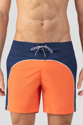 Short de baño SS25 - Azul y naranja