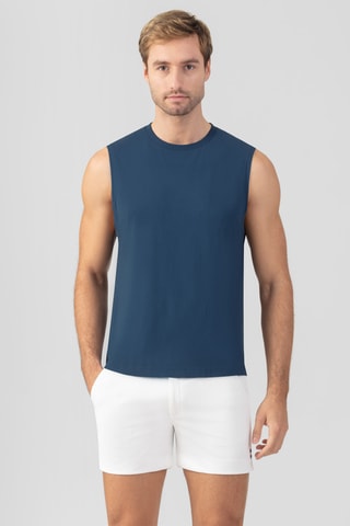 Camiseta de algodón orgánico SS25 - Azul oscuro