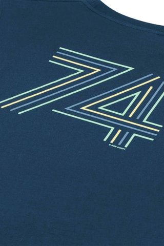 Camiseta de algodón orgánico SS25 - Azul oscuro
