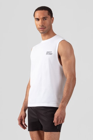 Camiseta de tirantes de algodón orgánico AW25 - Blanco