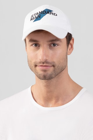 Gorra SS25 - Blanco y azul oscuro