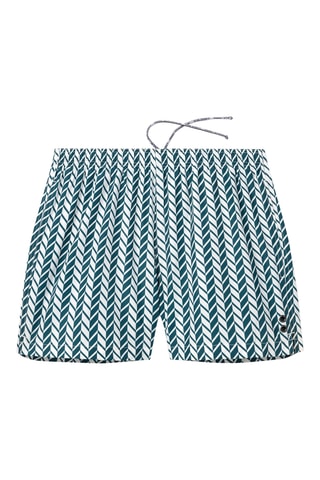 Short de baño SS24 - Blanco y verde