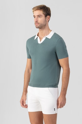 Polo de lino SS25 - Verde