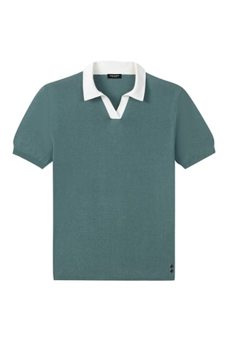 Polo de lino SS25 - Verde