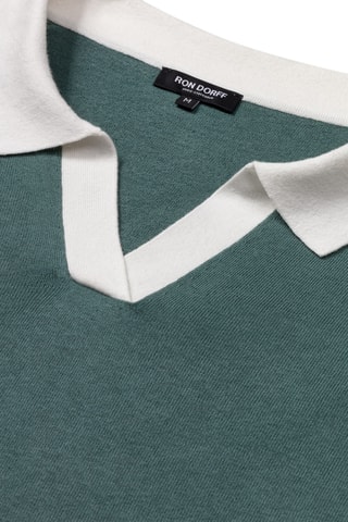 Polo de lino SS25 - Verde