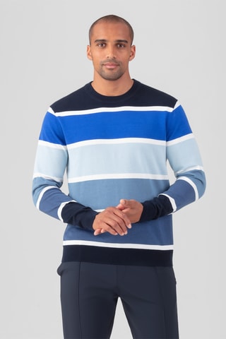 Pull - Blanc et bleu marine