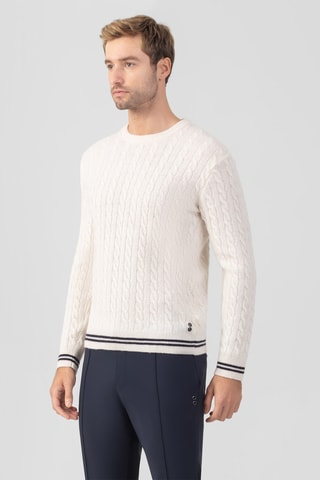 Pull en laine et cachemire - Blanc