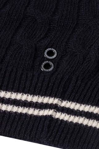 Pull en laine et cachemire - Bleu marine