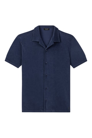Camisa de algodón orgánico SS25 - Azul marino