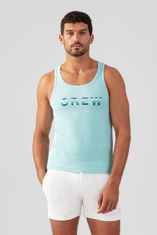 Camiseta de tirantes de algodón orgánico SS24 - Azul